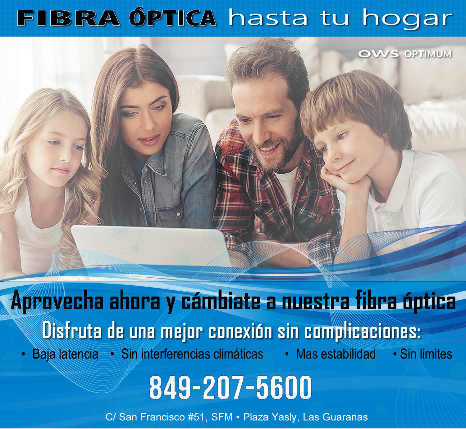 Optimum WiFi Publicidad